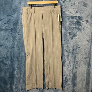 Mymichelle Straight Gray and White Striped Casual Dress‎ pants Women’s Size 13